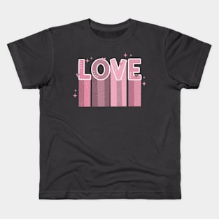 Love Valentines Day Retro Kids T-Shirt